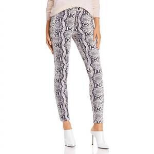 NEW SUNSET & SPRING women's snake print ankle skinny pants in multi